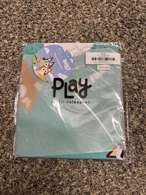 Little Sleepies Teal Bluey Play Short Sleeve Tee